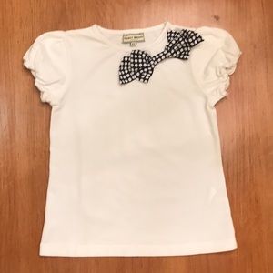 Cotton tee shirt with bow